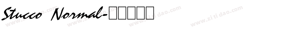 Stucco Normal字体转换